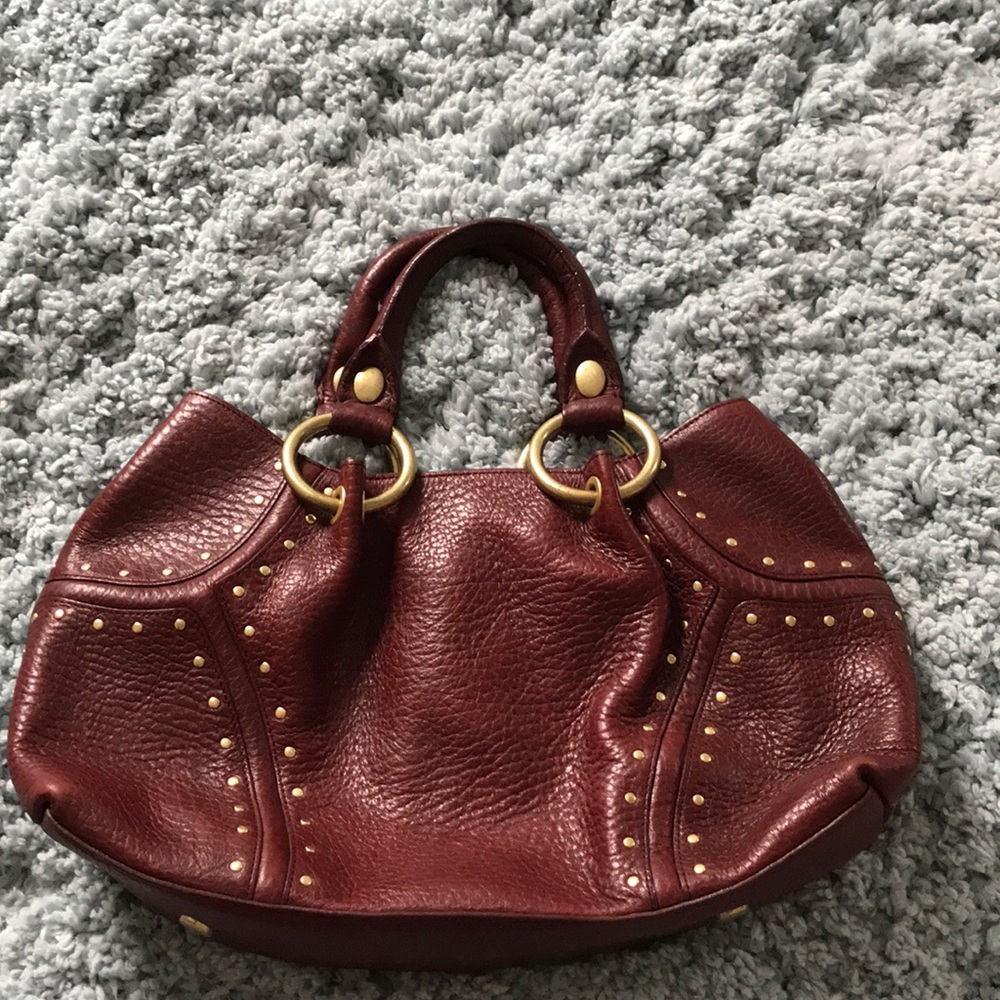 ****Genuine leather- Kenneth Cole Maroon Bag****